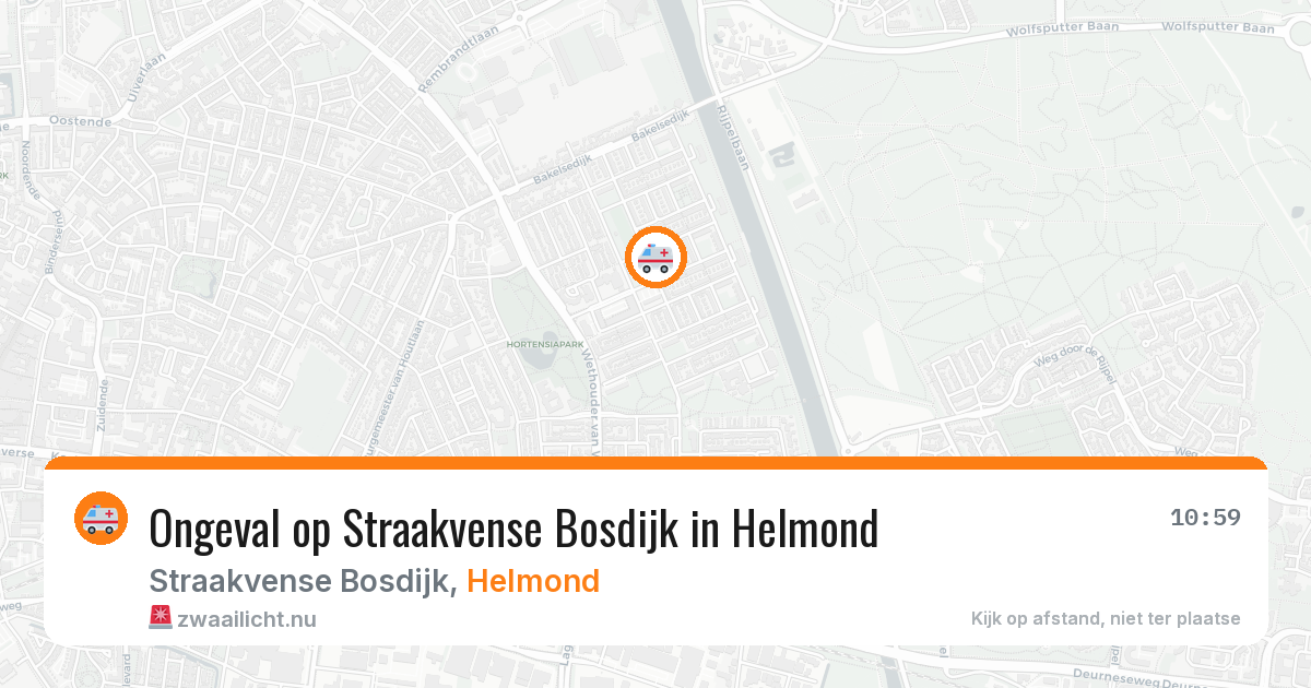 Ongeval op Straakvense Bosdijk in Helmond — 1 apr 2026