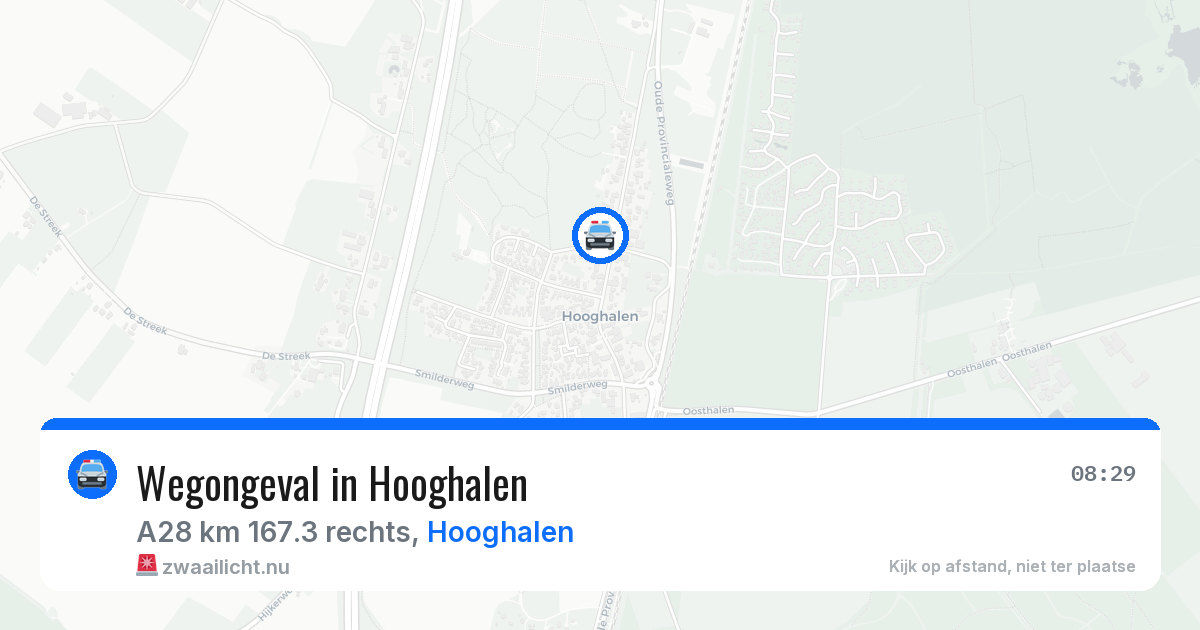 Wegongeval in Hooghalen — 14 apr 2026