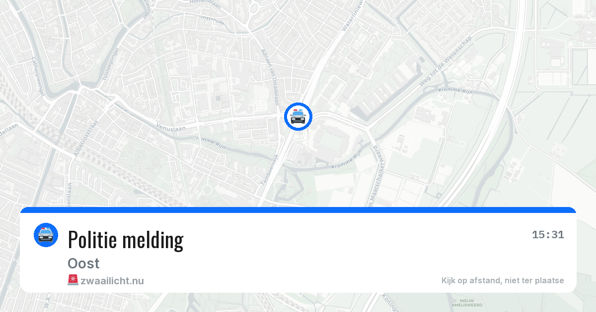 Politie melding — 18 mrt 2026