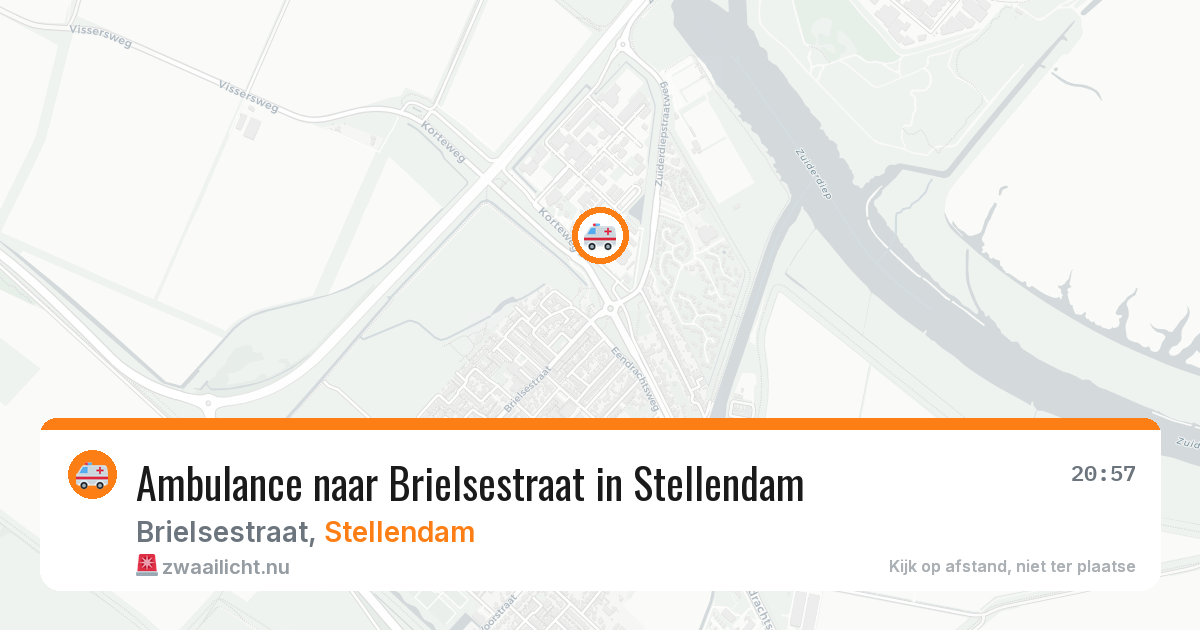 Ambulance naar Brielsestraat in Stellendam — 19 mrt 2026