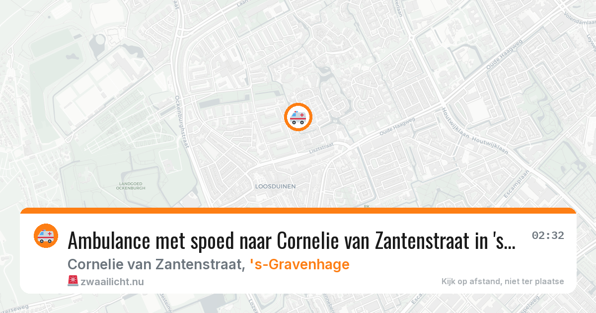 Ambulance met spoed naar Cornelie van Zantenstraat in 's-Gravenhage — 23 jul 2026