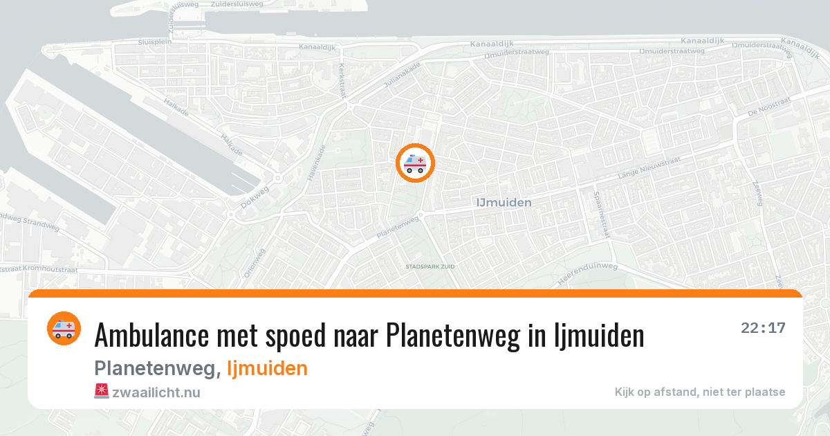 Ambulance met spoed naar Planetenweg in Ijmuiden — 19 jan 2026