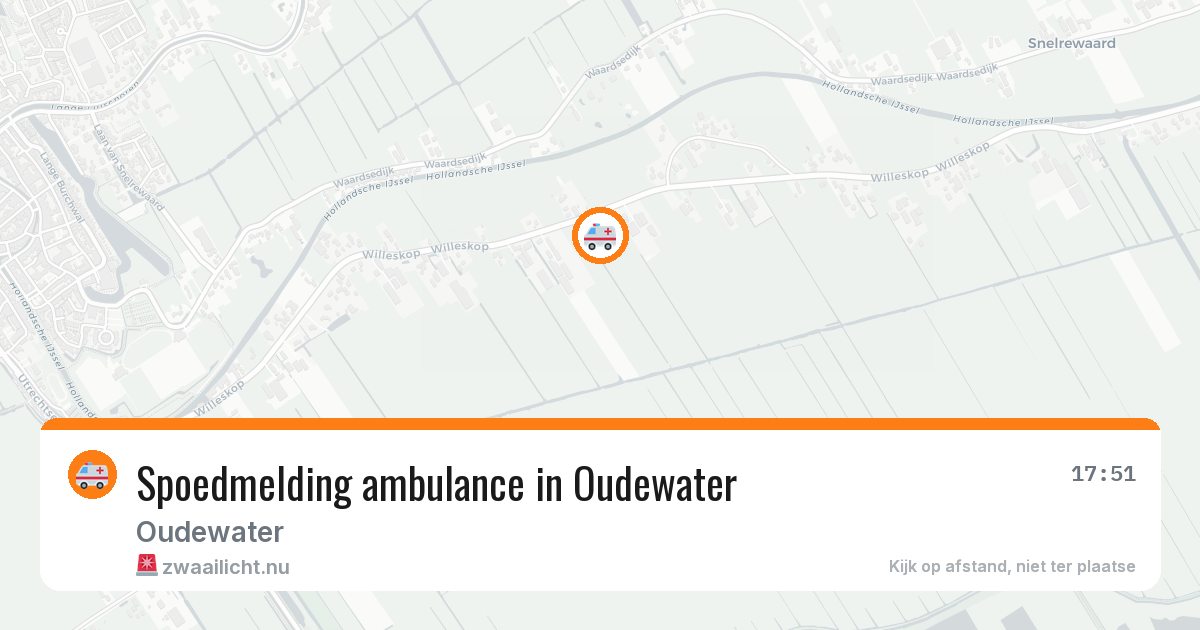 Spoedmelding ambulance in Oudewater — 13 jul 2026
