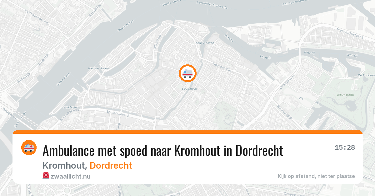 Ambulance met spoed naar Kromhout in Dordrecht — 2 apr 2026