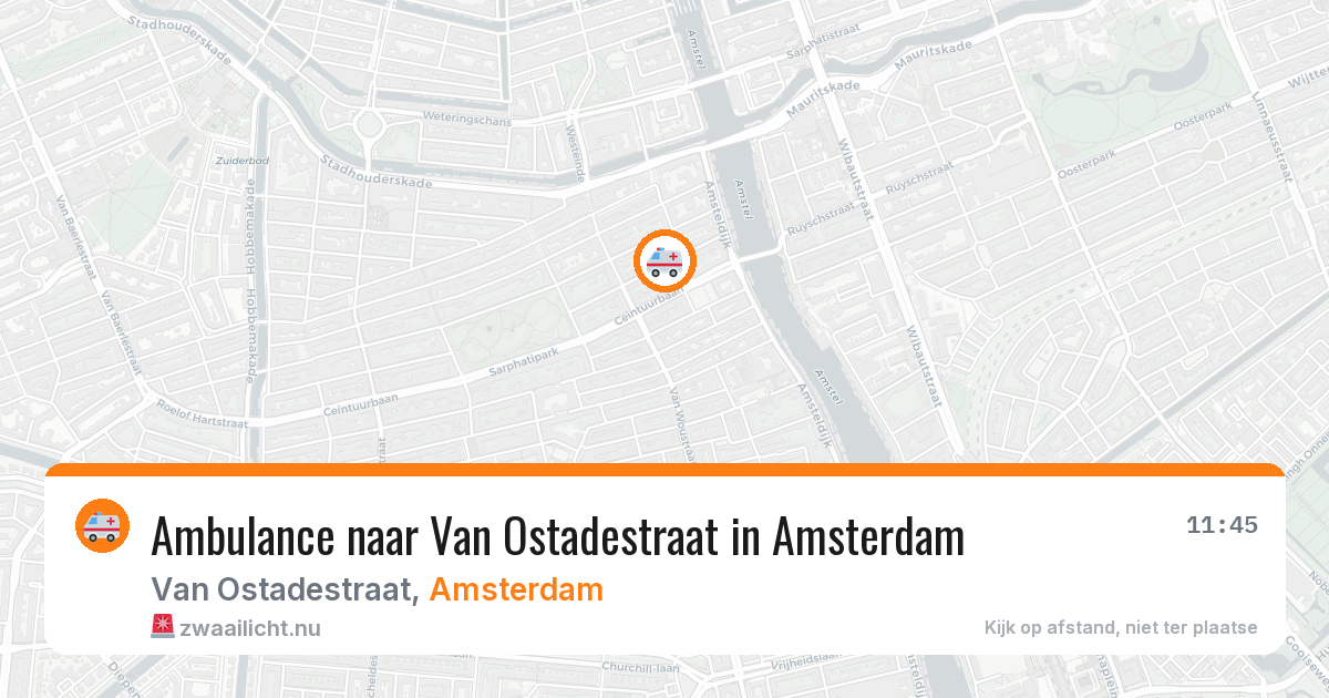 Ambulance naar Van Ostadestraat in Amsterdam — 24 mrt 2026