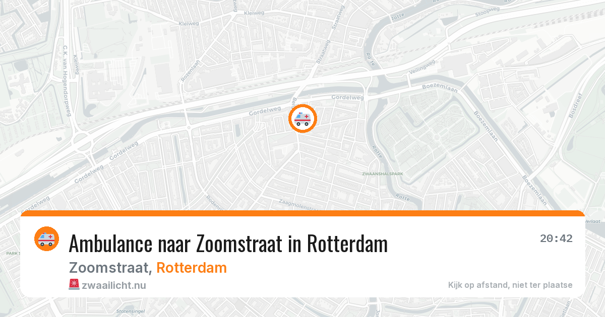 Ambulance naar Zoomstraat in Rotterdam — 28 mei 2026