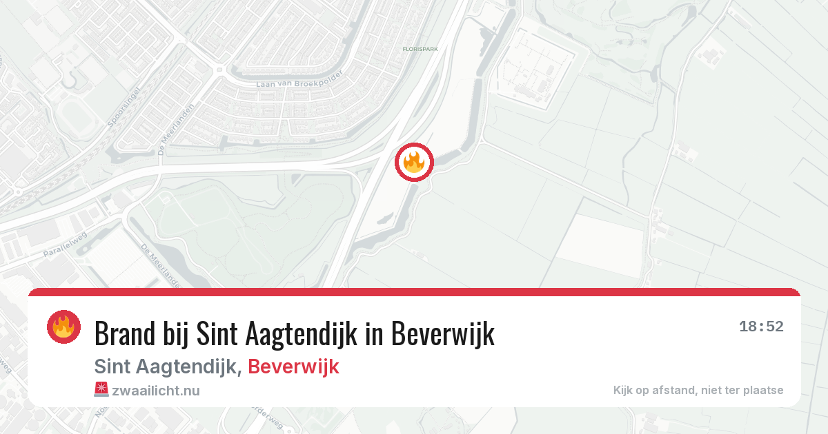 Brand bij Sint Aagtendijk in Beverwijk — 5 jun 2026