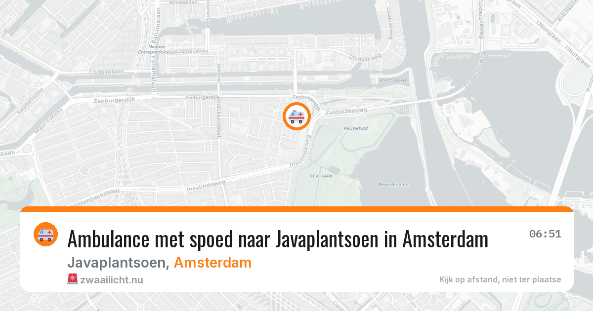 Ambulance met spoed naar Javaplantsoen in Amsterdam — 15 mei 2026