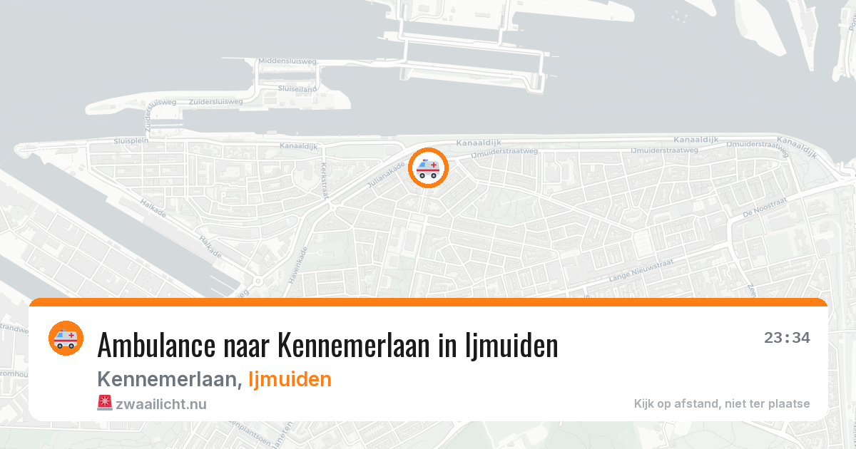 Ambulance naar Kennemerlaan in Ijmuiden — 31 mei 2026