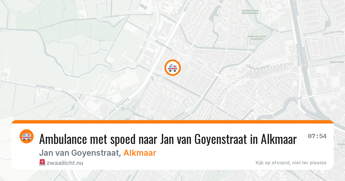 Ambulance met spoed naar Jan van Goyenstraat in Alkmaar — 19 mei 2026
