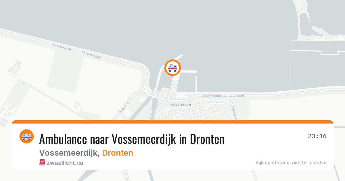 Ambulance naar Vossemeerdijk in Dronten — 20 mei 2026