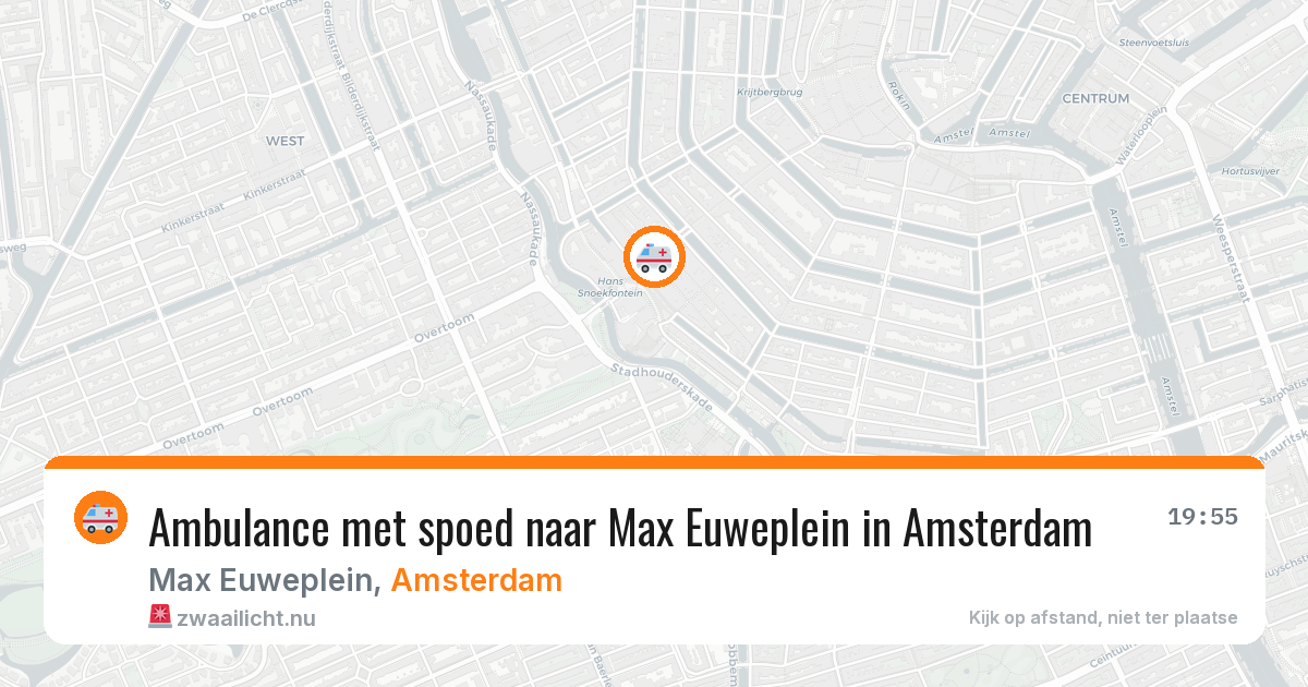 Ambulance met spoed naar Max Euweplein in Amsterdam — 11 mei 2026