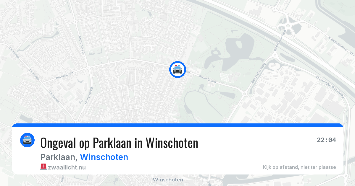 Ongeval op Parklaan in Winschoten — 28 mei 2026