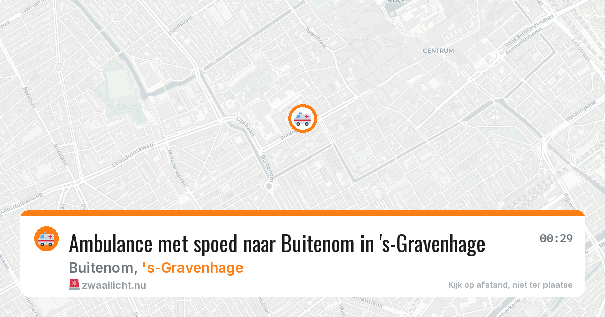 Ambulance met spoed naar Buitenom in 's-Gravenhage — 1 jun 2026