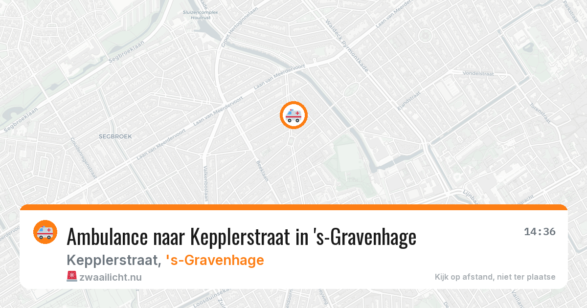 Ambulance naar Kepplerstraat in 's-Gravenhage — 2 jun 2026