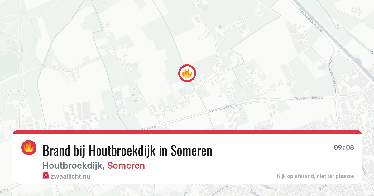 Brand bij Houtbroekdijk in Someren — 31 mrt 2026