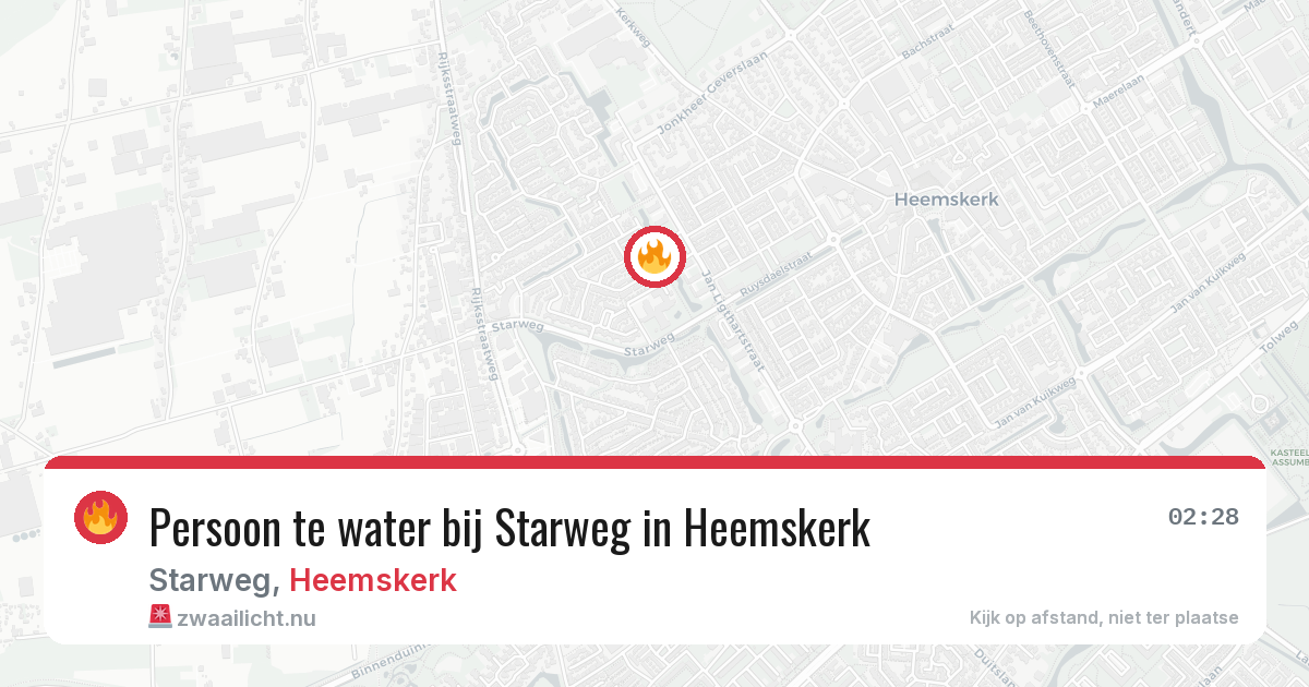 Persoon te water bij Starweg in Heemskerk — 30 mei 2026