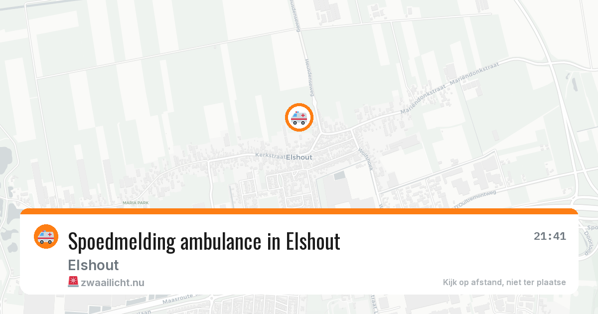 Spoedmelding ambulance in Elshout — 7 jul 2026
