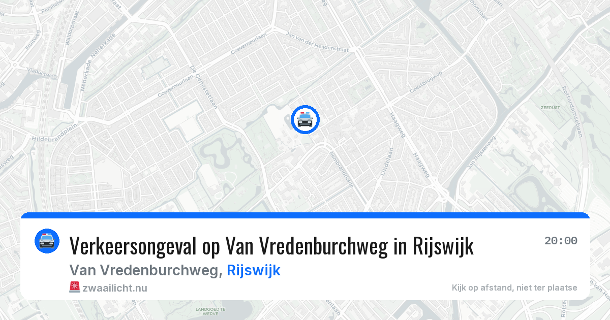 Verkeersongeval op Van Vredenburchweg in Rijswijk — 21 apr 2026
