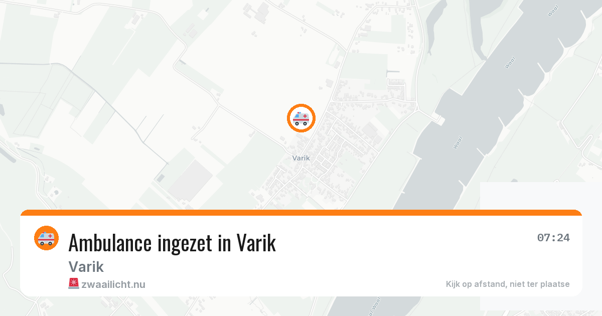 Ambulance ingezet in Varik — 9 mrt 2026