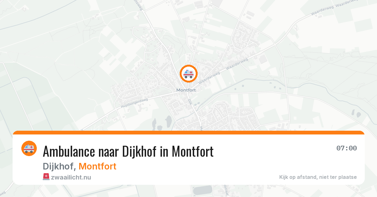 Ambulance naar Dijkhof in Montfort — 30 jun 2026