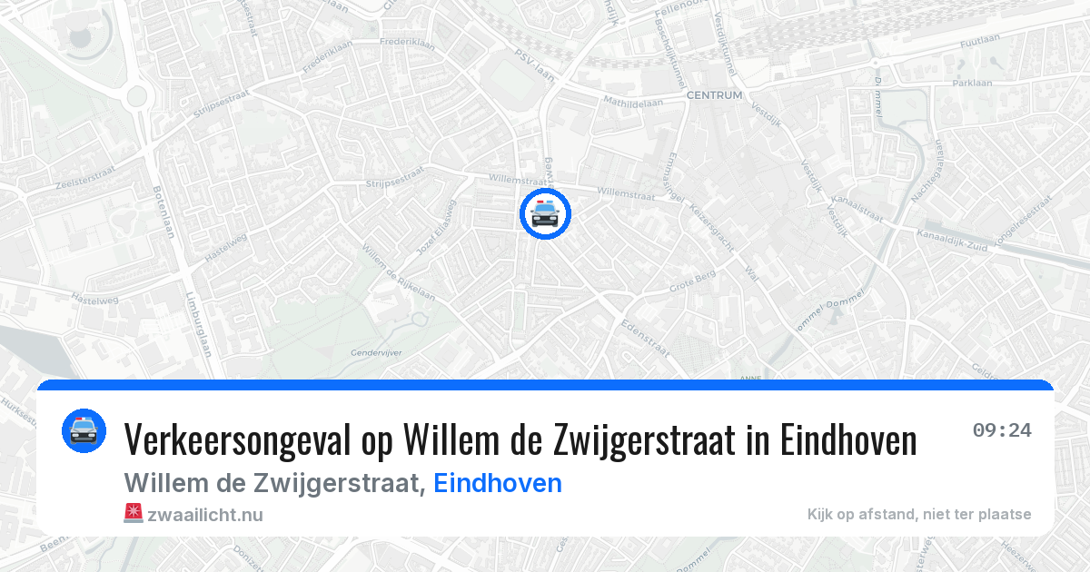 Verkeersongeval op Willem de Zwijgerstraat in Eindhoven — 1 apr 2026