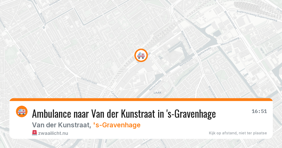 Ambulance naar Van der Kunstraat in 's-Gravenhage — 7 mei 2026