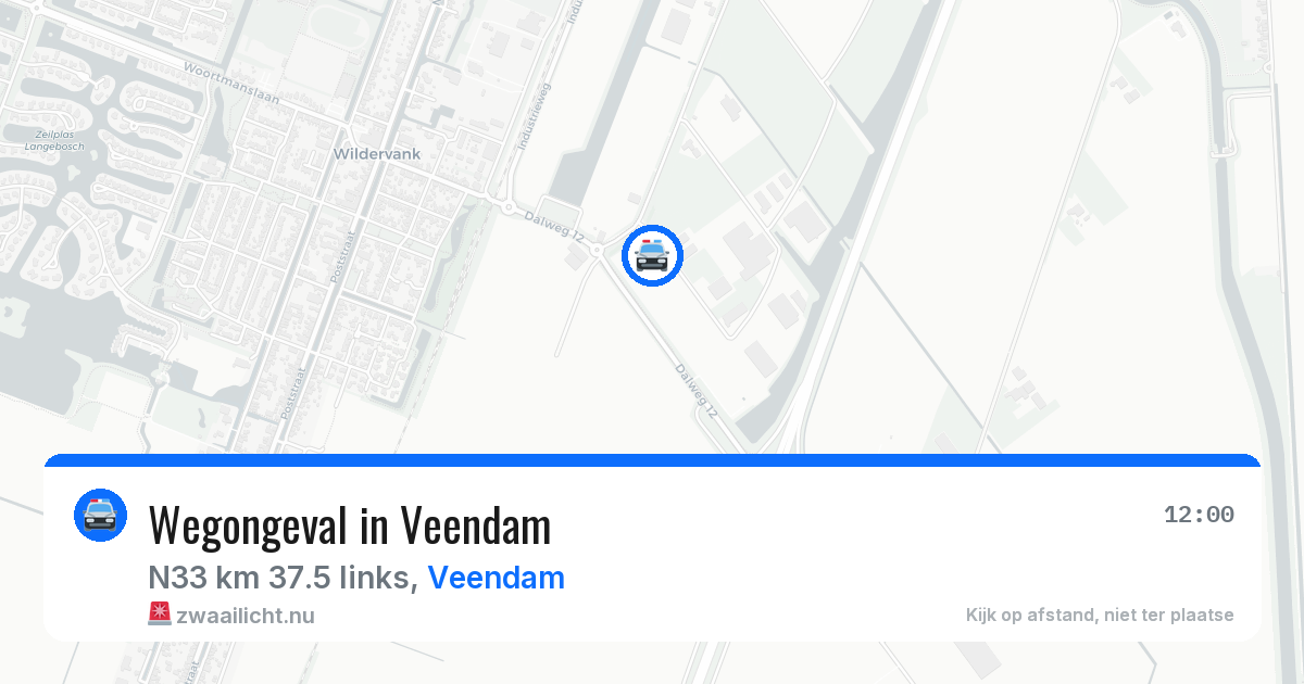 Wegongeval in Veendam — 14 mrt 2026