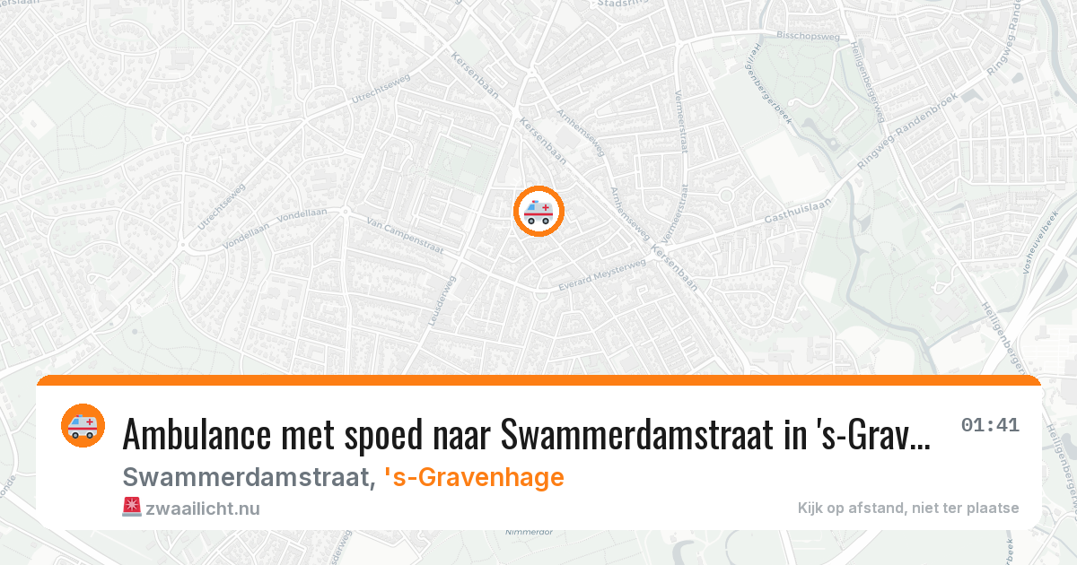 Ambulance met spoed naar Swammerdamstraat in 's-Gravenhage — 11 feb 2026