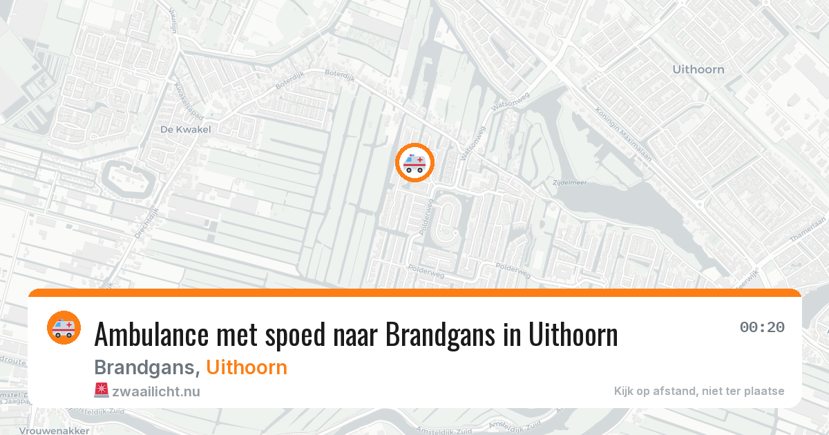 Ambulance met spoed naar Brandgans in Uithoorn — 11 apr 2026