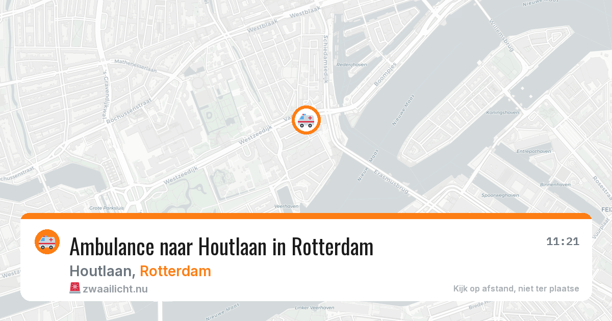 Ambulance naar Houtlaan in Rotterdam — 22 mrt 2026