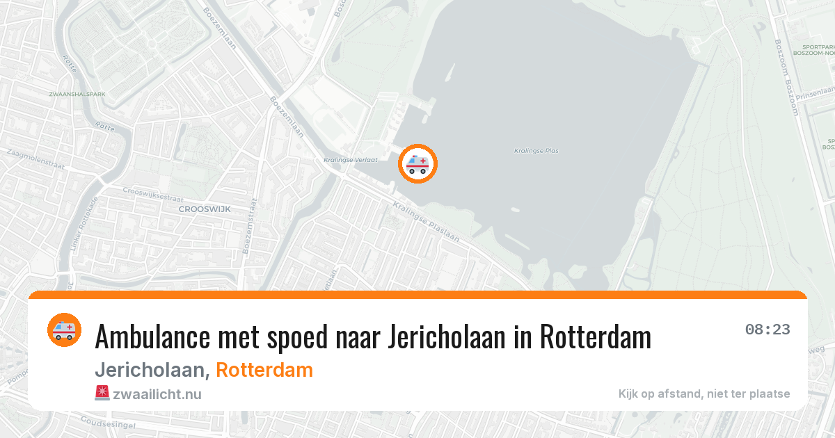 Ambulance met spoed naar Jericholaan in Rotterdam — 15 jul 2026