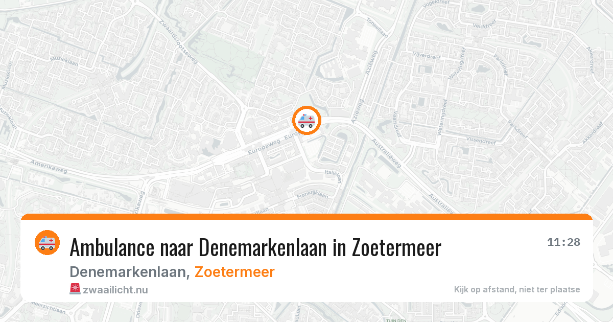 Ambulance naar Denemarkenlaan in Zoetermeer — 16 jul 2026