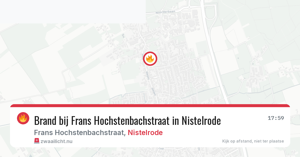 Brand bij Frans Hochstenbachstraat in Nistelrode — 22 mei 2026
