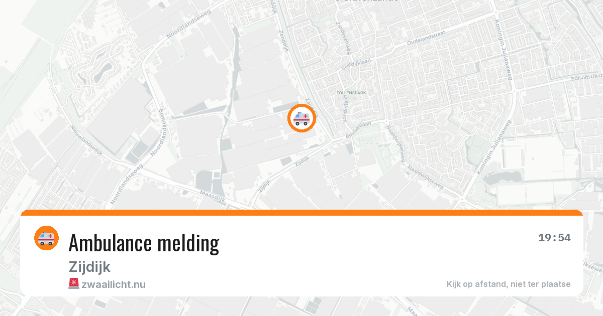 Ambulance melding — 25 jul 2026