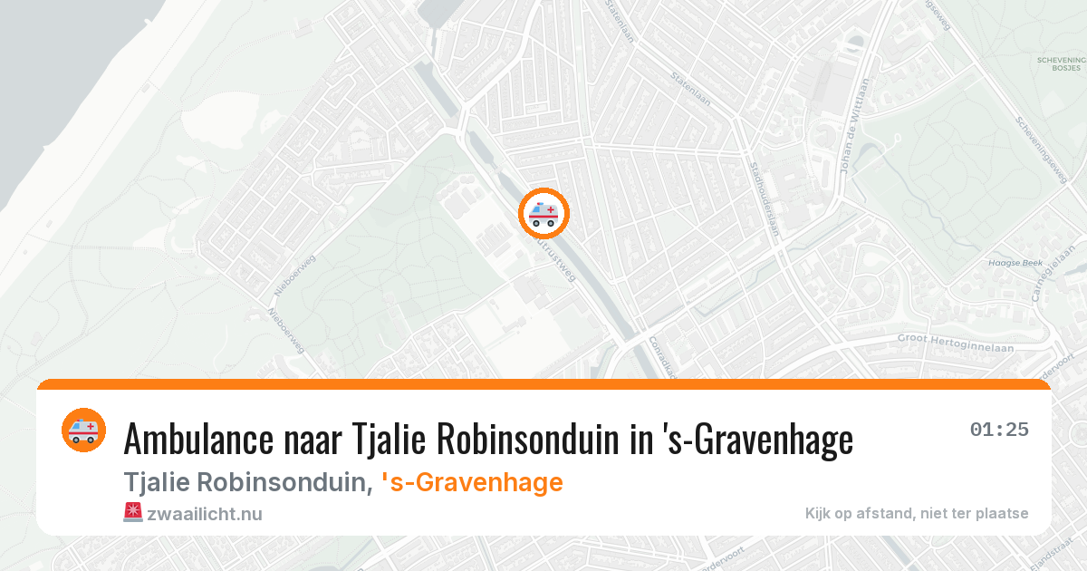 Ambulance naar Tjalie Robinsonduin in 's-Gravenhage — 12 mei 2026