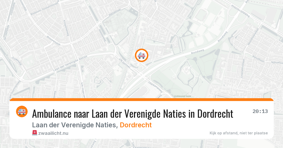 Ambulance naar Laan der Verenigde Naties in Dordrecht — 25 jul 2026