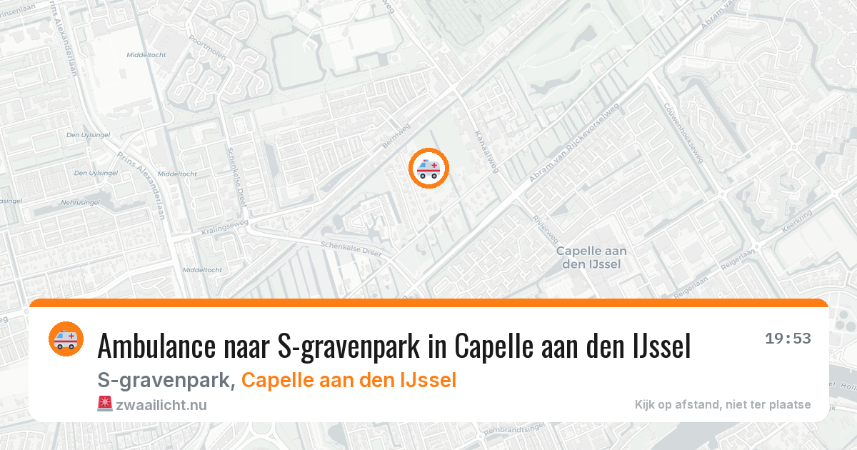 Ambulance naar S-gravenpark in Capelle aan den IJssel — 17 jul 2026