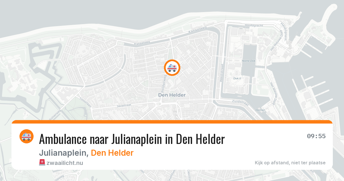 Ambulance naar Julianaplein in Den Helder — 22 jul 2026