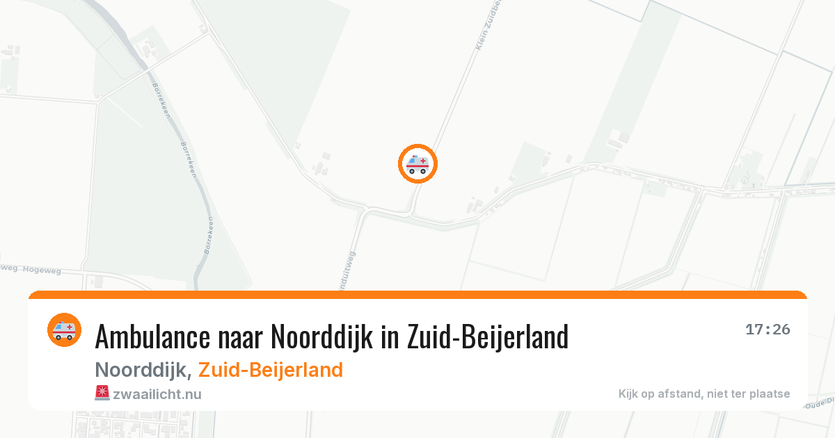 Ambulance naar Noorddijk in Zuid-Beijerland — 21 jul 2026