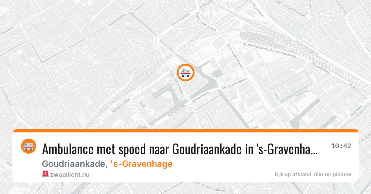 Ambulance met spoed naar Goudriaankade in 's-Gravenhage — 23 feb 2026