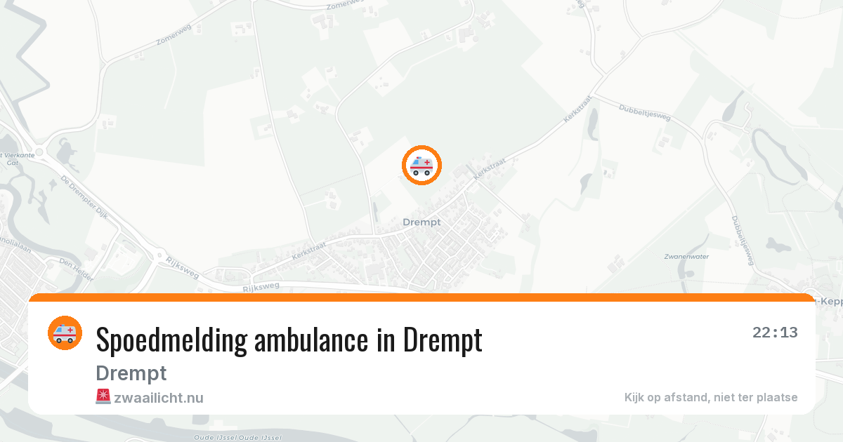 Spoedmelding ambulance in Drempt — 14 mei 2026