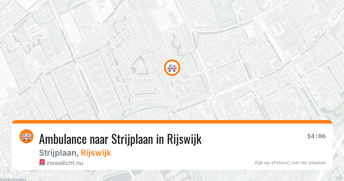 Ambulance naar Strijplaan in Rijswijk — 12 apr 2026