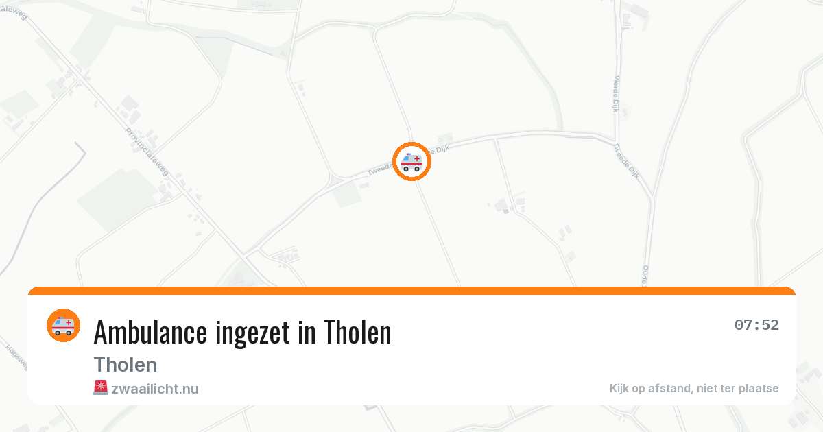 Ambulance ingezet in Tholen — 12 jul 2026