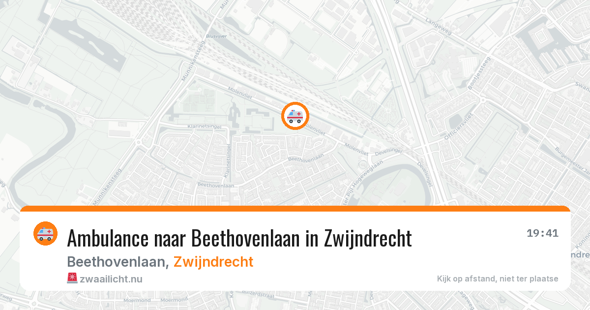 Ambulance naar Beethovenlaan in Zwijndrecht — 26 jul 2026