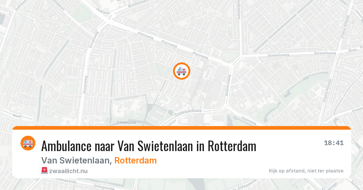 Ambulance naar Van Swietenlaan in Rotterdam — 8 jun 2026