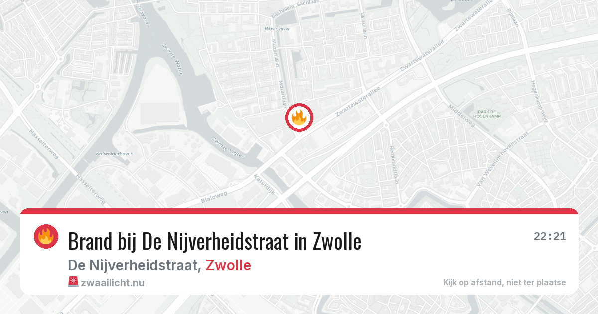 Brand bij De Nijverheidstraat in Zwolle — 26 jul 2026