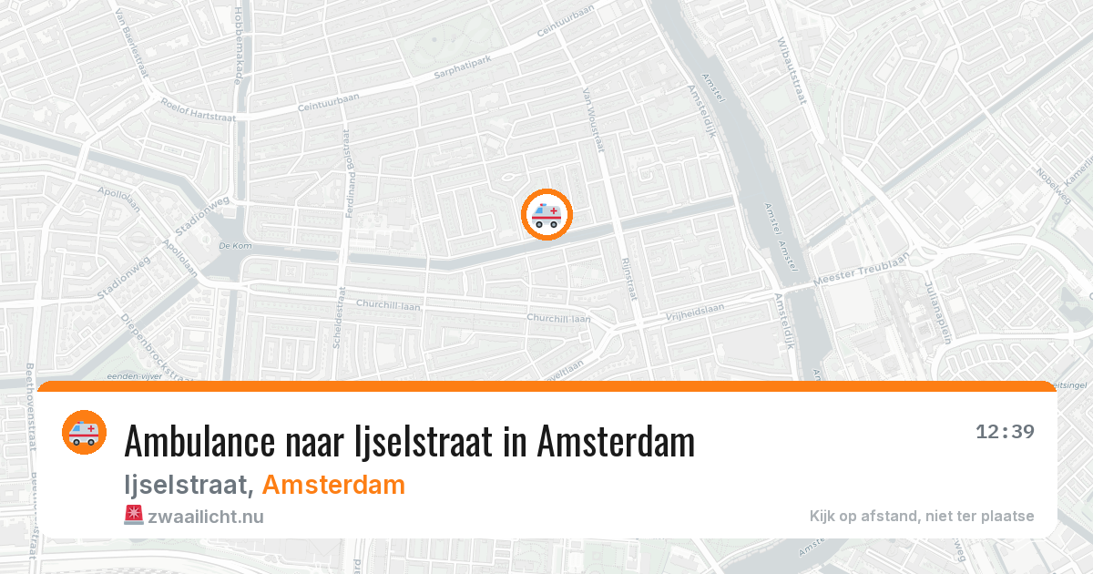 Ambulance naar Ijselstraat in Amsterdam — 24 jul 2026