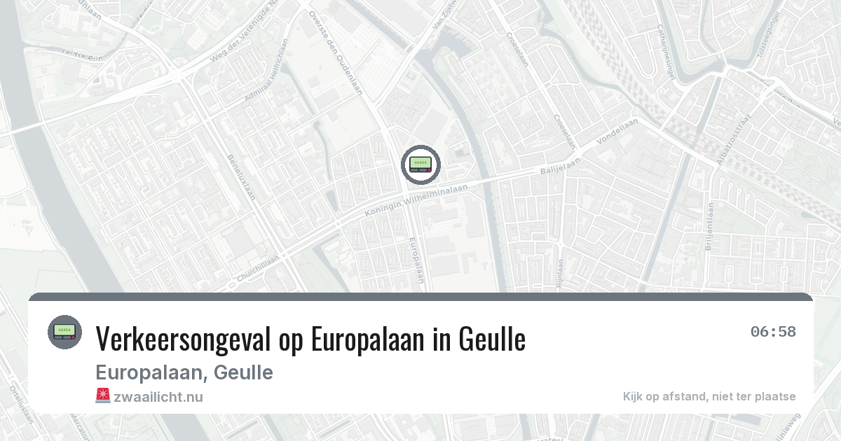 Verkeersongeval op Europalaan in Geulle — 30 jan 2026