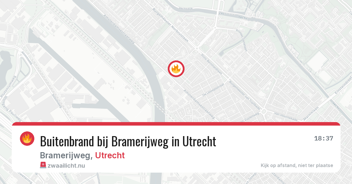 Buitenbrand bij Bramerijweg in Utrecht — 12 jul 2026